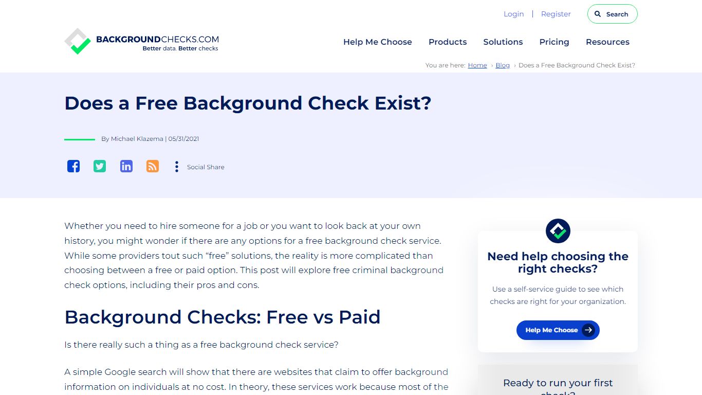 Is There a Totally Free Background Check?